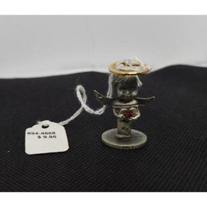NWT Genuine Pewter Birthstone Angel of the Month July 1.5" T Gold Plated…